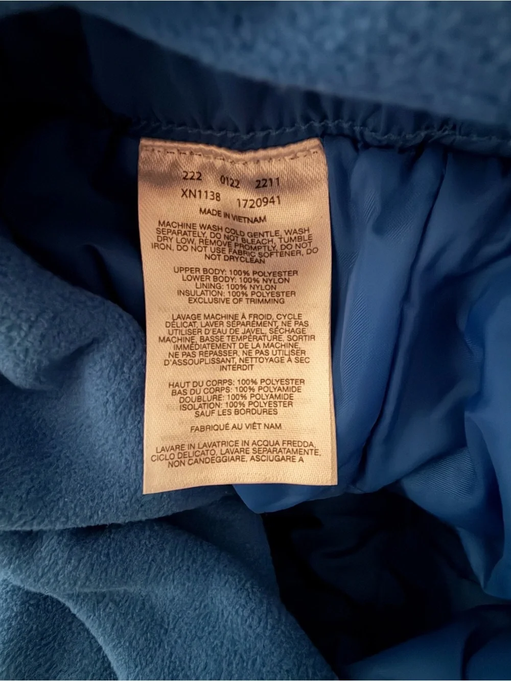 Columbia Blue Snow Bib Ski Pants Solid Logo 18-24 Months